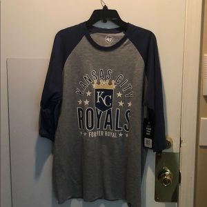 L - KC Royals 3/4 Sleeve Shirt